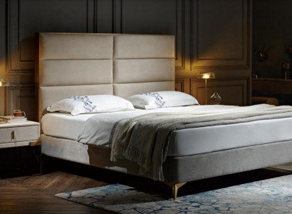 Bett 2x Nachttisch 3tlg. Schlafzimmer Set Design Luxus Schlafzimmer Hotel Möbel